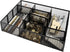 BLU MONACO Desk Drawer Organizer Tray, Up to 12 Adjustable Compartments with 9 Removable Dividers, Black Metal Mesh