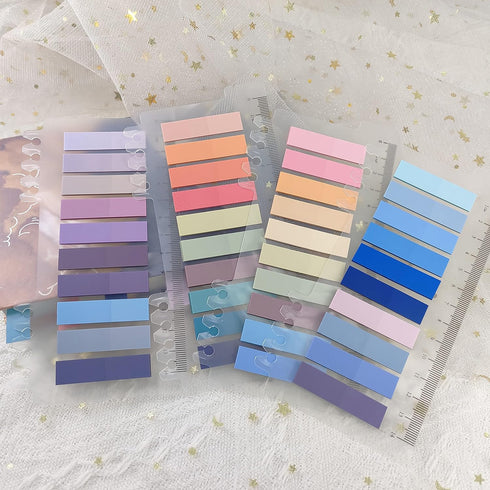 Sticky Tabs, 800 Pcs for Book, Colorful 40 Colors Translucent Annotation Tabs, Writable Page Tabs