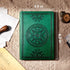 CAGIE Leather Vintage Journal for Men: Soft Cover Lined Pages, 180 Lay Flat Writing Travel Diary, Dark Green