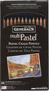 General Pencil Multi Pastel Pencils, 24-Pack, 4401-24A