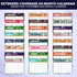 Decorably 24 Months Magnetic Calendar 2024-2025, 11x8.5in for Refrigerator, Magnet Calendar for Fridge