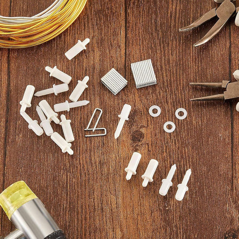 Jetec 170 Set Pieces Repair Plantation Shutters Tool Plantation Shutter Louvers Staples Replacement Repair Pins