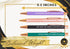 InnoBeta Social Worker Gifts for Women - Ballpoint Pen Set of 4 with Inspirational Quote, Office Tools