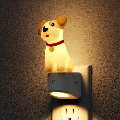 L LOHAS LED Night Light for Kids,3D Cute Puppy Night Lights,Schnauzer with