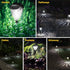 12-Pack 6500K Ensenior Solar Lights Outdoor, Auto ON/Off LED Solar Garden Lights for Pathway, Yard, Patio, Walkway