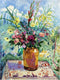 FlekmanArt Yellow JAR and Pink Roses by Henri Manguin Flowers vase Table Accent