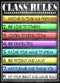 Class Rules Poster Laminated - Size 14x19.5 in. Educational Classroom Decorations for Back To School