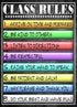 Class Rules Poster Laminated - Size 14x19.5 in. Educational Classroom Decorations for Back To School