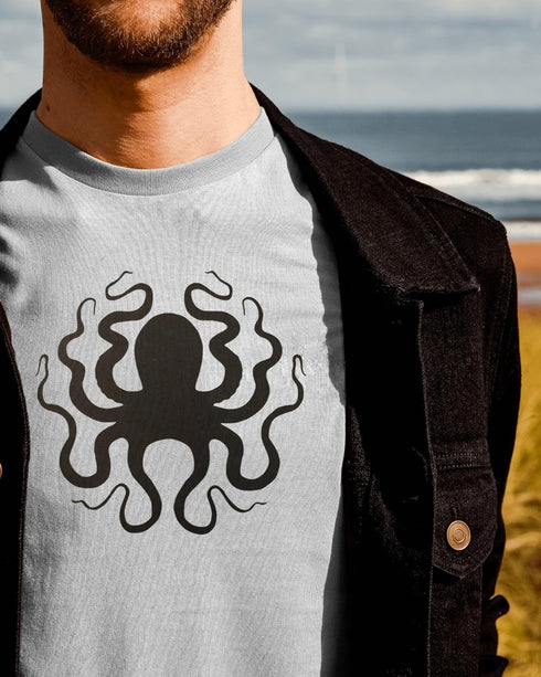Reusable Octopus Cthulhu Squid Stencil 11" x 8.5" - Durable Crafting Tool for Various Projects