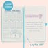 Graph Grid Paper Notebook, Classic Journal with Ribbon Divider, 5.3" x 8.26", Light Blue
