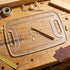 KINGRIA 2 in1 1/4'' Cutting Board Router Template for Woodworking Thick DIY Router Template for Cutting Board Acrylic