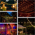 10 G50 2" Bulbs 1 Hometown Evolution, Inc. Foot Patio String Lights with Clear Globe and Black Wire (+ Free Spare)