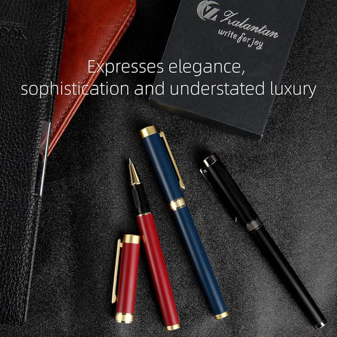 Stunning Luxury Pen, Pure Copper Heavy Feel, Professional Smooth Writing Pens with Gift Case and Refills