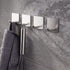 YIGII Towel Hooks - Self Adhesive Bathroom Hooks for Kitchen, Office, Stainless Steel, 4 Packs