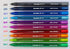 Schneider Vizz M (Medium) Ballpoint Pen, 1.0 mm, Transparent Barrel, Assorted Ink Colors, Pack of 10 Pens