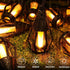 27Ft 10 Bulbs iBaycon Solar Flame Lights, LED Flickering Flame String Light, Outdoor Waterproof Solar Flame Lights