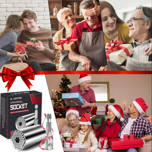 Gifts for Men, Super Universal Socket Tools, Power Drill Adapter, Cool Gadgets for Dad, Fathers Day from Kids, Birthday