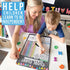 Magnetic Chore Chart for Kids, Dry Erase Reward System for Adults, Fiesta Chalk Responsibility Board for Family