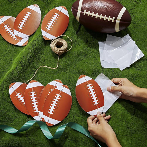 Tenceur 80 Pcs Sports Party Cutout, 5.91 Inch Paper Ball Cut Outs for Sports Theme Birthday Decorations