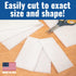 10 Pack of White Non Scratch Non-Woven Pads for Cleaning/Polishing and Multi Purpose Use in Your Home Workshop or Garage