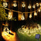 Solar Outdoor String Lights, 20Ft Vintage Rope Hemp Solar Patio Lights, Waterproof