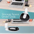 EHO Clamp on Mouse Platform with Gel Wrist Rest, Rotating 360 Degree Attachment for Home Office Desk Organizer