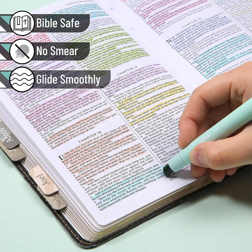 Mr. Pen Gel Highlighter, 8 Pack, Pastel Colors, No Bleed Bible Highlighters, Bible Markers, Gel Highlighters for Bibles