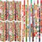 Kolewo4ever Christmas Pencils 100 Pieces, Xmas Wood Pencils with Eraser Tops, Snowman, Santa, Elk, 12 Styles