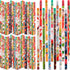 Kolewo4ever Christmas Pencils 100 Pieces, Xmas Wood Pencils with Eraser Tops, Snowman, Santa, Elk, 12 Styles