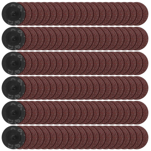 Giloaou 200 PCS 2 Inch 36 Grit Sanding Discs Roll Lock Quick Changing