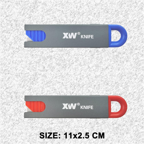 XW Handy Safety Box Cutters, Auto-retractable Razor Blade Carton Cutter, 10-Pack