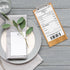 10Pcs PATIKIL Check Presenters for Restaurants, Mini Clipboard Wood Check Holder Half Page Menu Holder for Restaurant