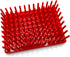 EISCO Red Plastic Test Tube Peg Drying Rack, Holds 96 13mm Test Tubes for Labs