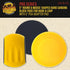 Dura-Gold Pro Series 5" Round & Mouse-Shaped Hand Sanding Block Pads - Hook & Loop and PSA Adapter Pad for Sanding