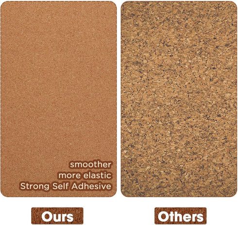 Colarr Self Adhesive Cork Board Roll, 148"x16", 3mm Thick Natural Cork Sheet for DIY Wall Office Supplies