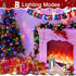 394FT 1200 8 LED Christmas Lights Outdoor, Multicolored Christmas Tree Lights Plug in, Modes Twinkle String Light