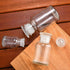 2 Packs 250ml Glass Reagent Bottle, Lab Wide Mouth Bottle with Glass Ground Stopper, Clear