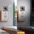 Jahiona White,0.5W LED Night Light Lamp with Smart Sensor Dusk to Dawn Sensor,Cat Hold Knife With Red Letter What On