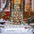 weillsnow 448 8 8.2ft16 Christmas Tree Lights, LED Waterfall Tree Topper Lights with Lighting Modes, Lines Plug