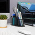 Desktop Organizer, Pen Cup, Mail Sorter, Accessory Storage, Workspace, Office, Metal Mesh, Black by Maison Sucasa