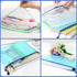 B5 Plastic Wallets Zip Lock Bags, Mesh Document Wallet for School, Office, Travel Storage - Green