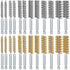 24 Pieces Bore Brush for Drill, Wire Cleaning Brush Set, Stainless Steel Cleaning Brush for Power Drill