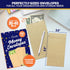 Decorably 100 Pack Kraft Small Money Envelopes, 3.5 x 6.5, Brown Small Coin Envelopes for Cash
