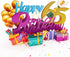 Liif Happy 65Th Birthday 3D Greeting Pop Up Card, Funny Birthday Card for Women, Men, 65 Years Old Celebration