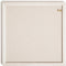 U Brands Rustic Linen Bulletin Board, 14"x14", White Wood Style Frame with Industrial Grade Pinning Surface