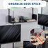 VIVO Single or Dual-Tier Hanging Shelf System, Black 12 or 24 inch Shelves for Home and Office Storage Display