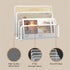 SUPEASY Mail Organizer, Desktop File Holder with 3-Slot, Mesh Metal Countertop Letter Sorter for Office