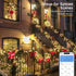 98.4FT 300 Brizled Smart Christmas Lights, LED Color Changing Christmas Lights with APP/Voice Control, Warm White