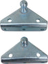 Angled Lift Support Bracket Outside Mount, Zinc Plated 10 Gauge Steel, Gas Shock Mounting