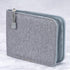 Lanxivi 12 Fountain Pen Case, Waterproof Canvas Pen Display Holder Organizer Bag, Gray Color